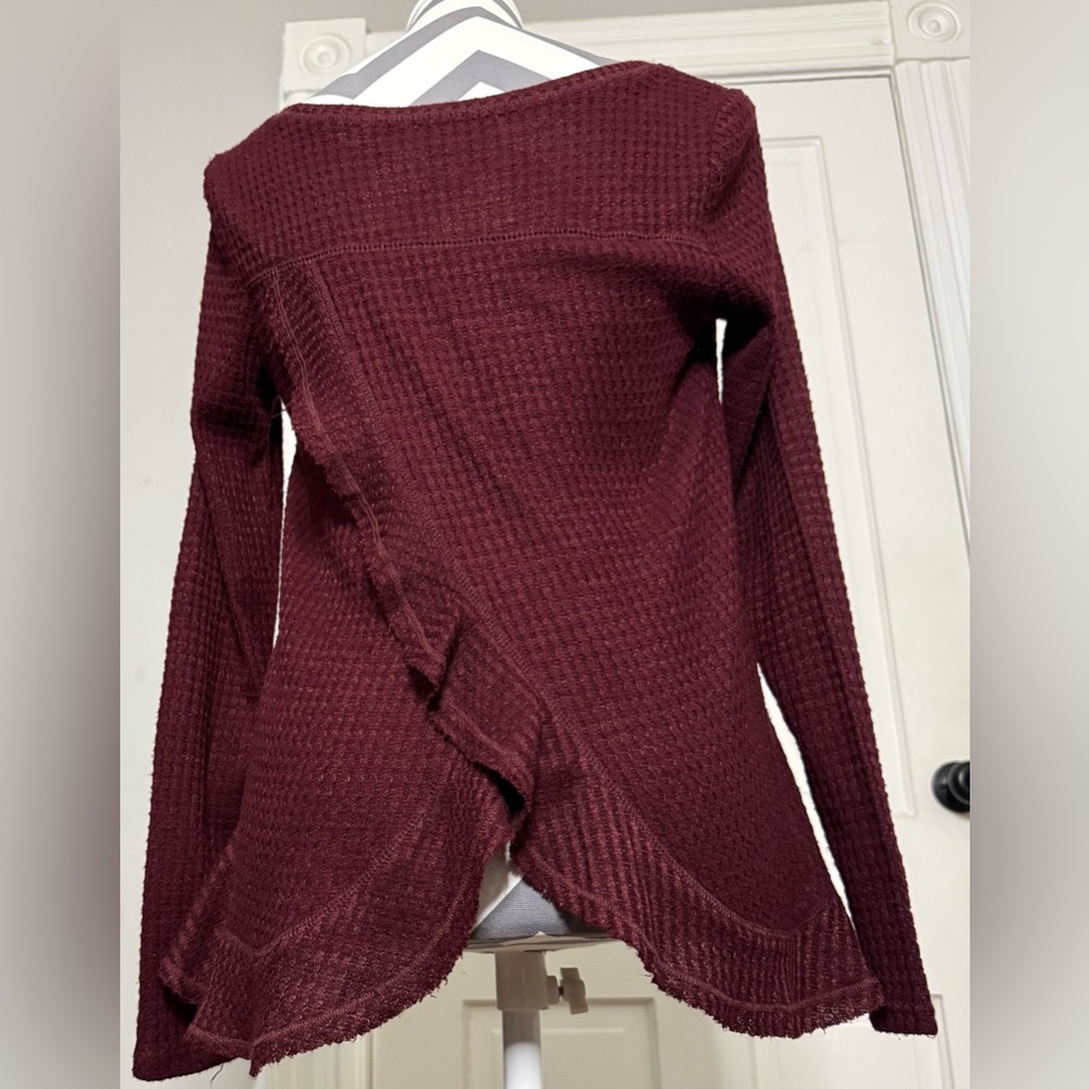 Saturday Sunday By Anthropologie Women’s Tulip Back Sweater XS Waffle Knit - Picture 11 of 11